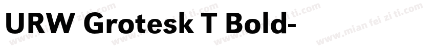 URW Grotesk T Bold字体转换